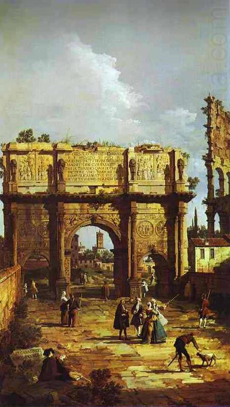 Bernardo Bellotto Arch of Constantine china oil painting image